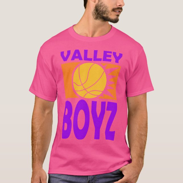 Valleyboyz Retro Sol Logotyp T Shirt (Framsida)