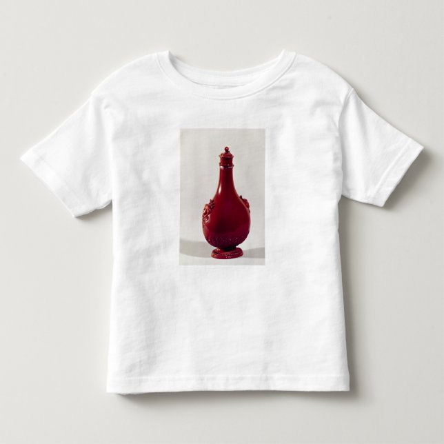 Vallfärda flaskan, Meissen, c.1710 Tee (Framsida)