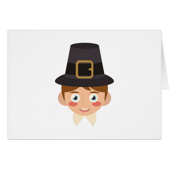 Vallfärda huvudet hälsningskort (Framsidan Horizontal)