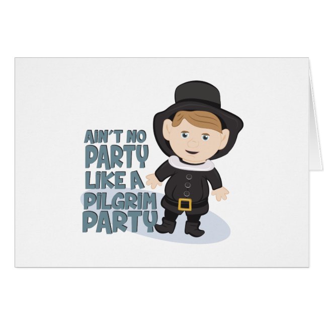 Vallfärda partyet hälsningskort (Framsidan Horizontal)