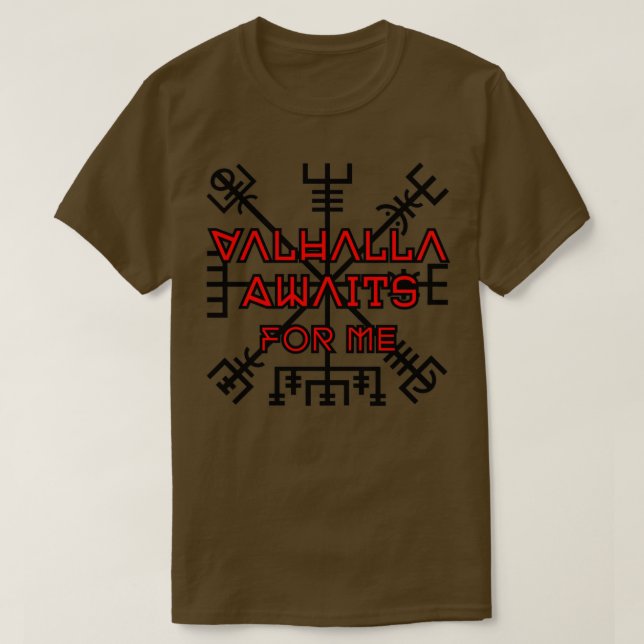 Vallhala Awaits T Shirt (Design framsida)