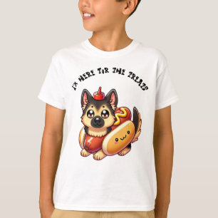 Vallhund i Hot Dog-kostym, Rolig Halloween T Shirt