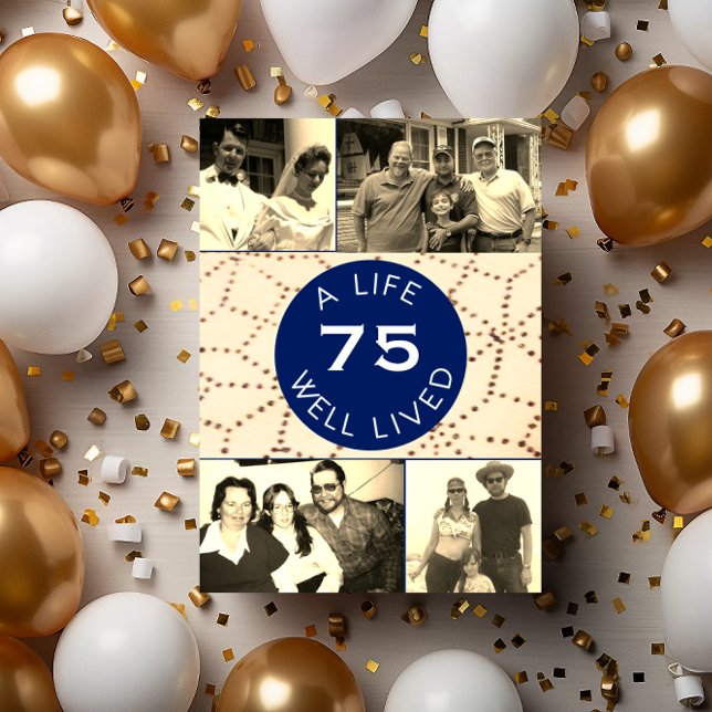 Vällivad livs fotoöverraskning på födelsedagsinbju inbjudningar (Skapare uppladdad)