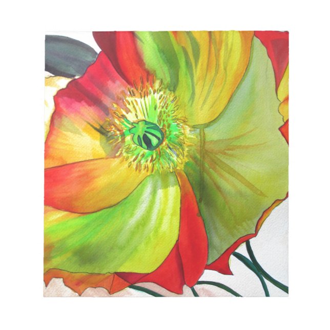 Vallmo Art makro vallmo Anteckningsblock (Framsida)