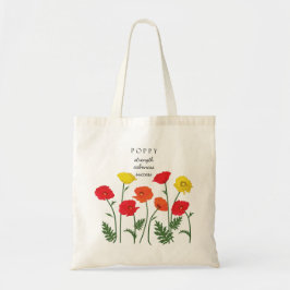 Vallmo August Birth Monde Flower Bag Tygkasse