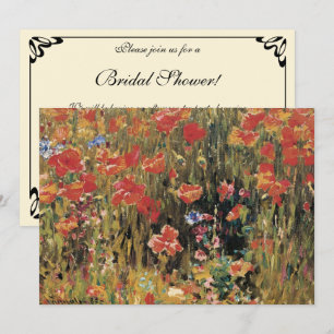 Vallmo av Robert Vonnoh, Vintage Impressionism Inbjudningar