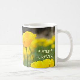 VALLMO BLOMMOR Kaffe kopp present systrar för evig
