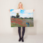 Vallmo Fält, Monet Fleecefilt<br><div class="desc">Oscar-Claude Monet (den 14 november 1840-5 december 1926) var en målare för Fransken, en grundare av Fransk Impressionistisk målning och den mest konsekventa och skickliga utövaren av rörelsens filosofi att uttrycka sina uppfattningar före naturen, särskilt när det gäller plommonfärgning i luft. Termen ’Impressionism’ härrör från titeln på hans målning Impression,...</div>