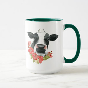 Vallmo Farm - Blad med blommor Mugg