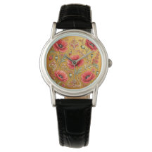 Vallmo fleur gyllene design