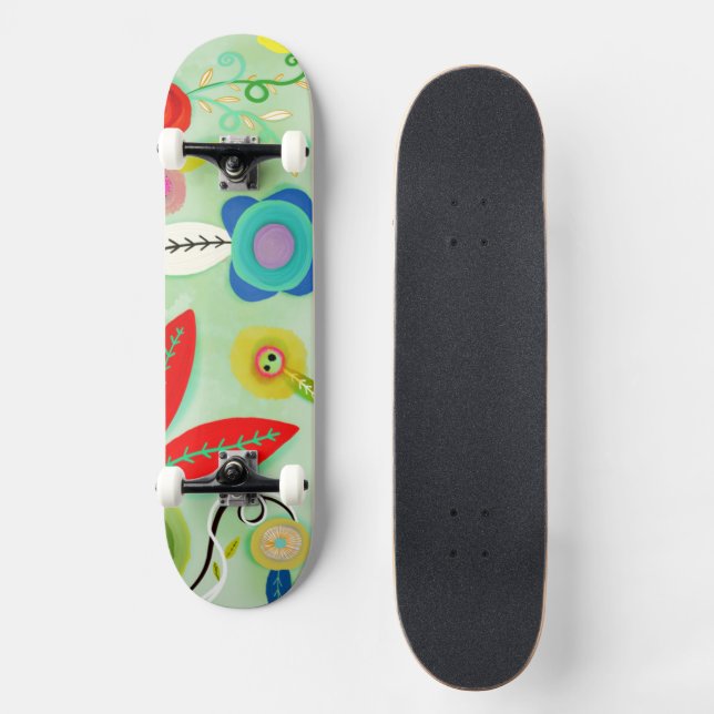 vallmo gammal 70-tals vintage skateboard surfstil (Framsida)