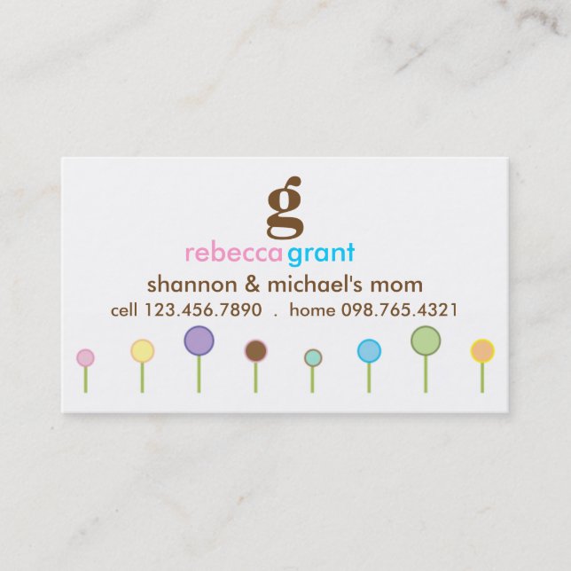 Vallmo"mamma" kort (Framsida)