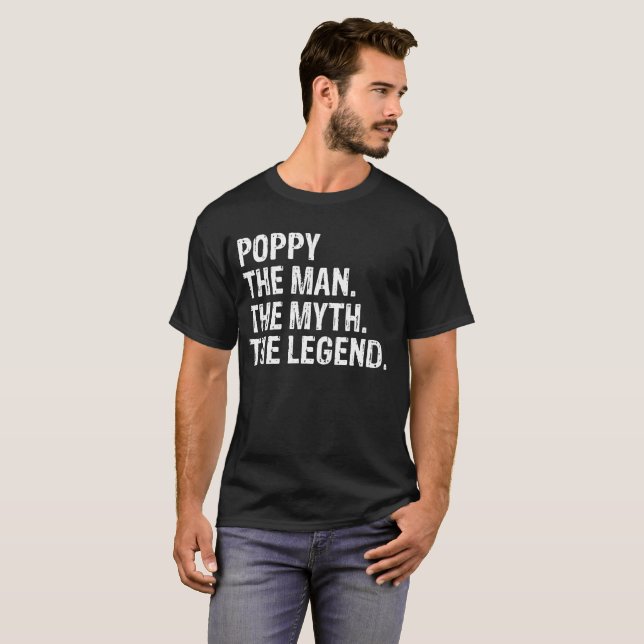 Vallmo manen mythen legendtshirtsna t shirt (Hel framsida)