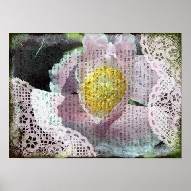 Vallmo och spets poster (Framsidan)