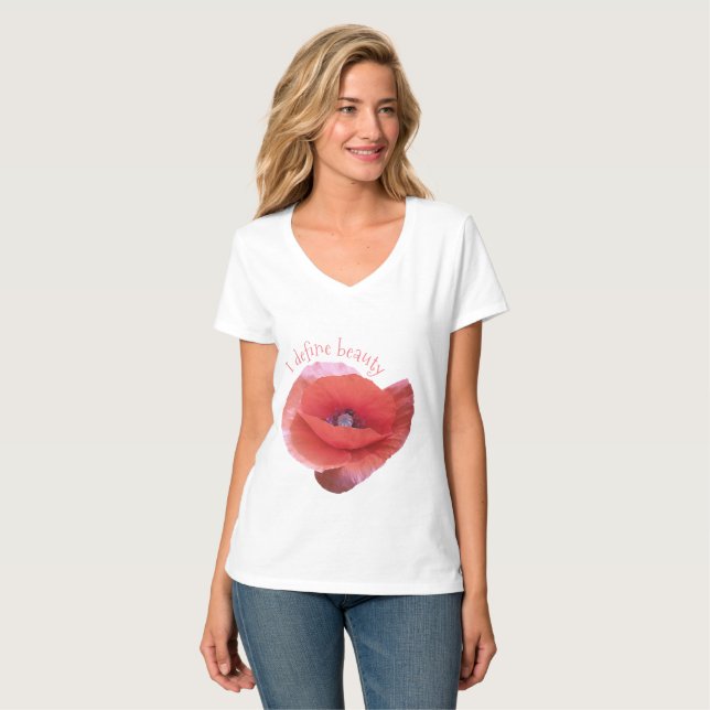 Vallmo. Rolig text T Shirt (Hel framsida)