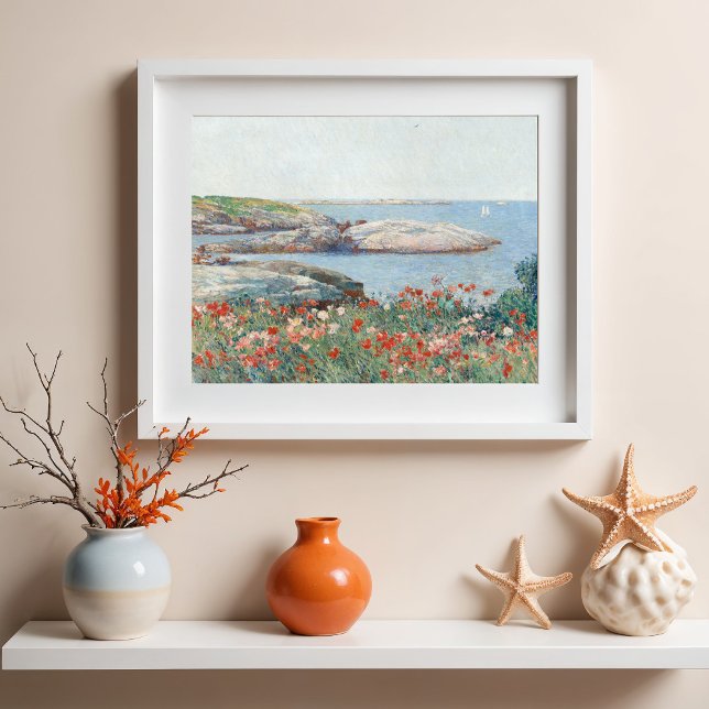 Vallmo, Shoalsöarna, Childe Hassam Fine Art Poster (Skapare uppladdad)