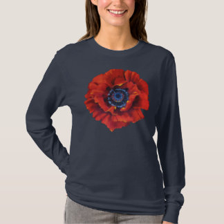 Vallmo som ut klipps t-shirt