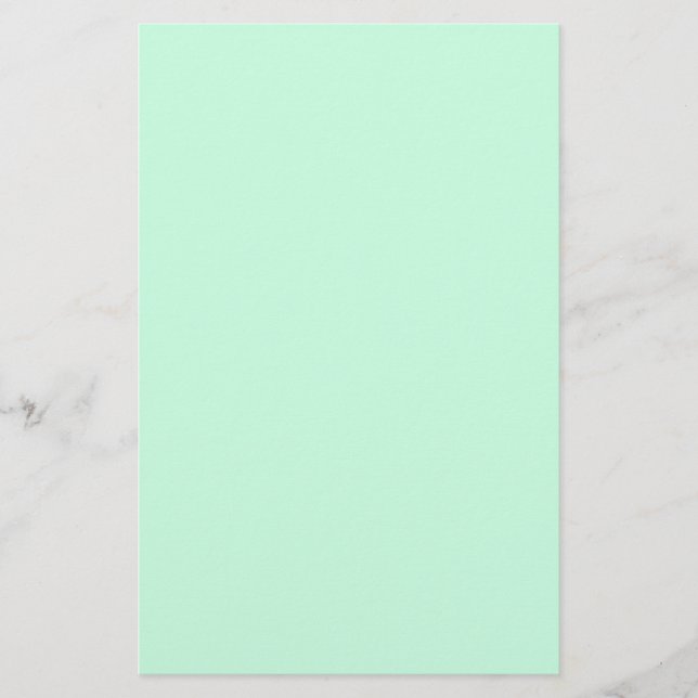 Vallmo vår färg pastel grönt mut brevpapper (Framsida)