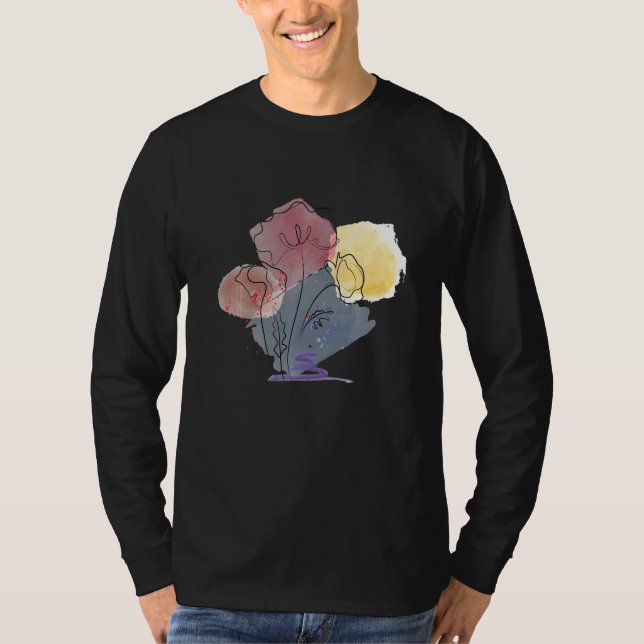 Vallmo Vattenfärg Vallmo Frön Röd Botanisk Vallmo T Shirt (Framsida)