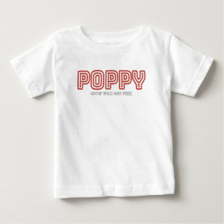 Vallmo Väx Blom Vacker Blommig Grafisk Kontur T Shirt
