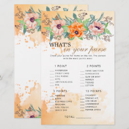 Vallmoblommor, vad är det i ditt handväska?