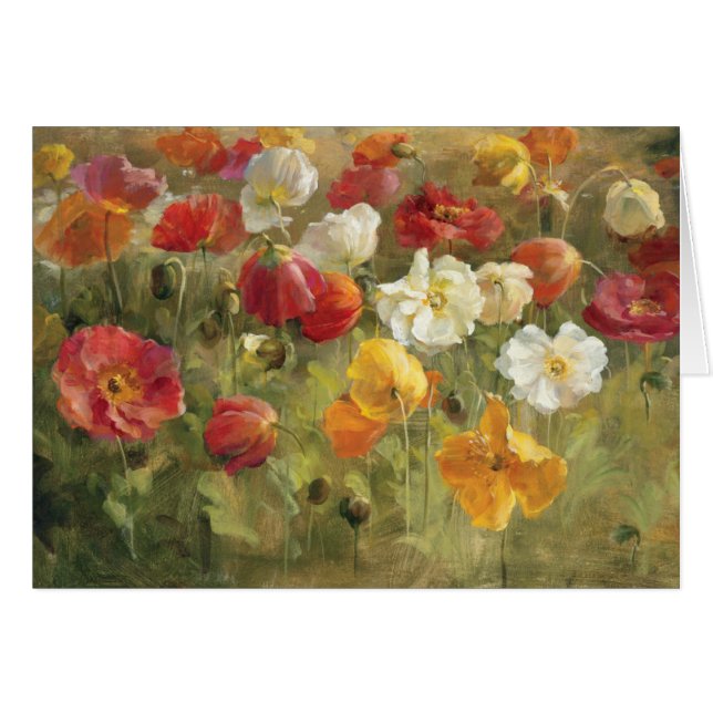 Vallmofält Hälsningskort (Framsidan Horizontal)