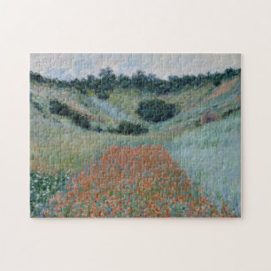 Vallmofält i en ihåliga Near Giverny av Monet Pussel