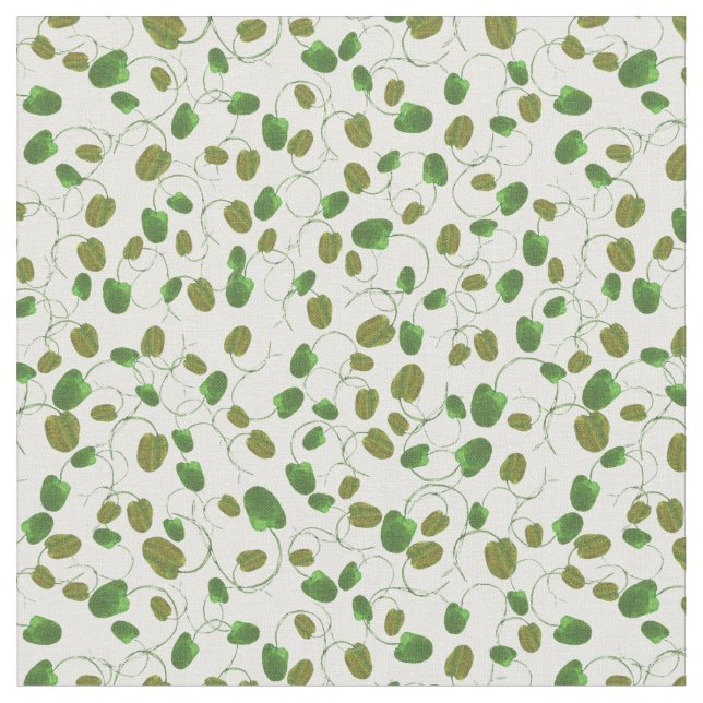 Vallmofältgrönt slår ut på vitanpassningsbartyg tyg (Närbild)