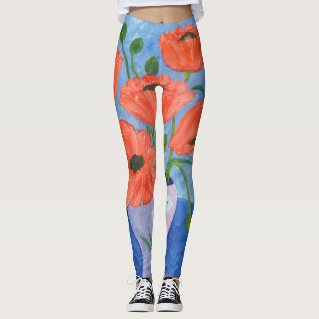 Vallmofärg Leggings (Framsida)