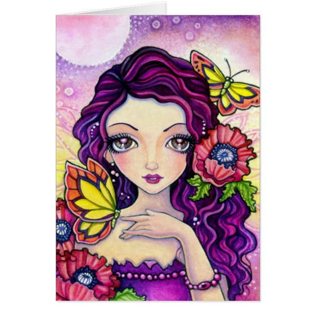 Vallmoglamour - tomt kort (Framsidan)