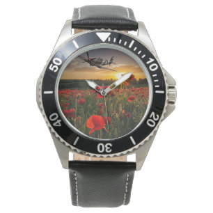 Vallmohetlevrad person armbandsur