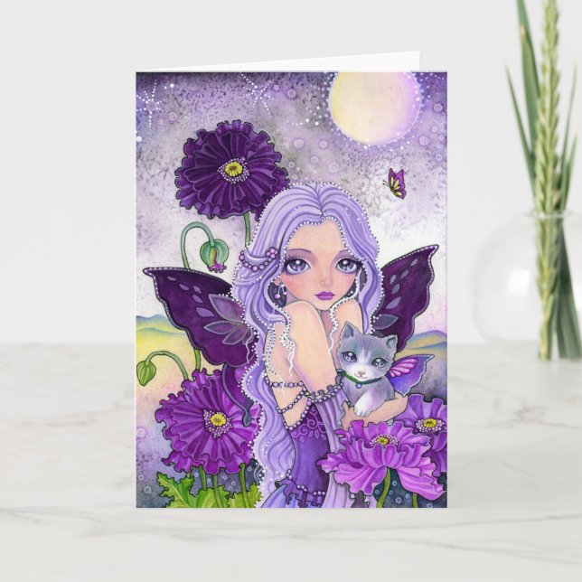 Vallmonattäventyr - tomt kort (Framsida)