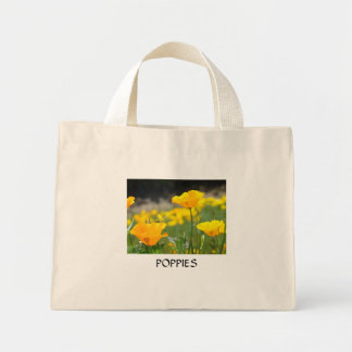 VALLMOPOR VALLMO Blommor HANDLETAT BAG LIVRÄNSELDU Mini Tygkasse