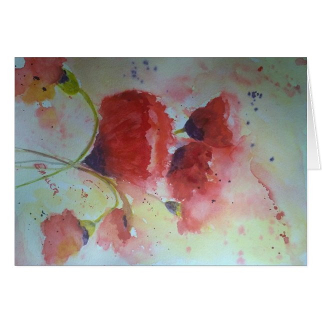 Vallmor Hälsningskort (Framsidan Horizontal)