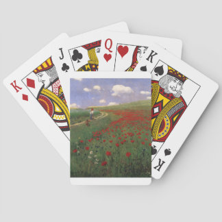 Vallmor i fält SZINYEI MERSE, Pál röd blomma Casinokort