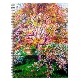 Vallnöt och äpple Träd i Bloom Camille Pissarro Anteckningsbok Med Spiral