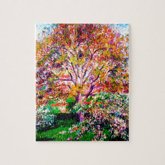Vallnöt och äpple Träd i Bloom Camille Pissarro Pussel
