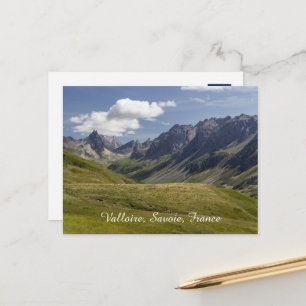 Valloire-bergen sommarlandskap, Frankrike Helg Vykort