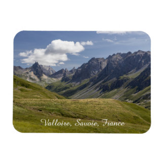 Valloire-bergen sommarlandskap, Frankrike Magnet