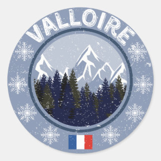 Valloire Station de ski Runt Klistermärke
