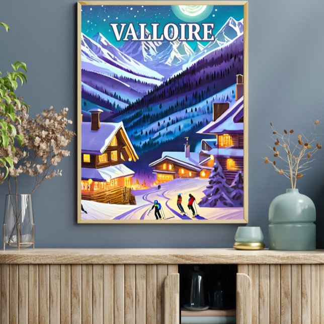 Valloire : Toile Alpestre, Éclats d'Hiver en Harmo Poster (Skapare uppladdad)