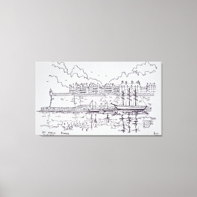 Vallonien Saint-Malo | Bretagne, Frankrike Canvastryck (Framsida)
