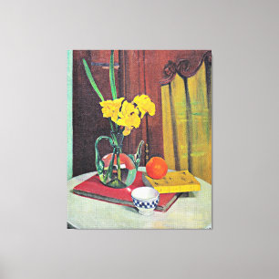 Vallotton - Jug med Gult Daffodils Canvastryck