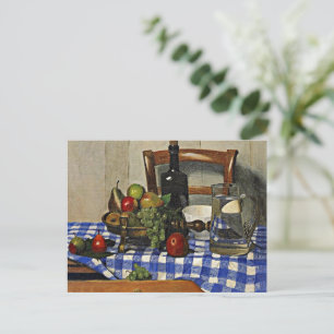 Vallotton: Livet med Blue Checker Tablecloth Vykort