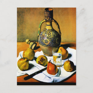 Vallotton - marockanska jug- och päron, konst av b vykort