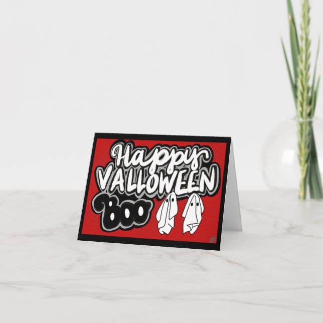 Valloween-kort Helgkort (Framsida)