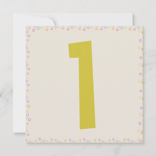 Vally the Giraffe 1st Birthday Party Investigation Inbjudningar (Framsida)