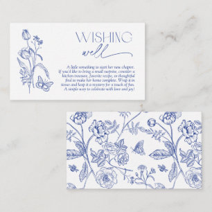 Välmående Modern Blue Blommigt Möhippa Tilläggskort