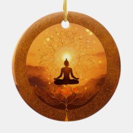 Välmående och Andlig Harmony Julgransprydnad Keramik