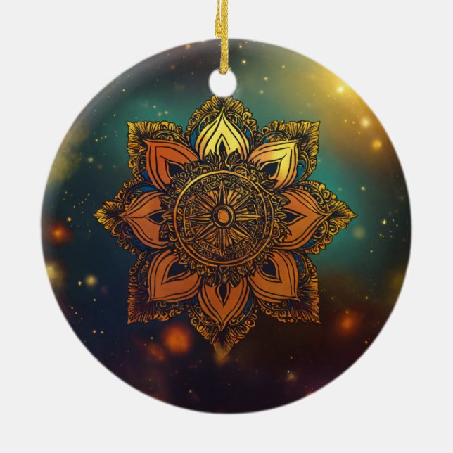 Välmående och Andlig Harmony Julgransprydnad Keramik (Baksidan)